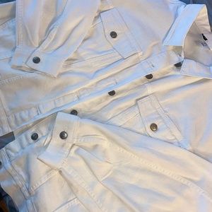 White denim jacket
